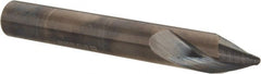 Accupro - 3/8" Body Diam, 60°, 3" OAL, Solid Carbide Spotting Drill - Strong Tooling