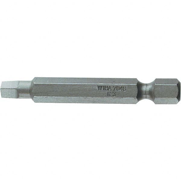 Wiha - #2" Square Size Power Bit - 1/4" Drive, 2" OAL - Strong Tooling