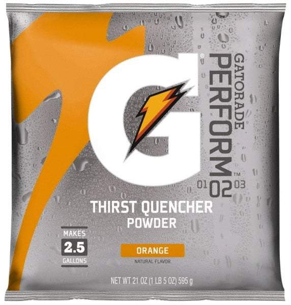 Gatorade - 21 oz Pack Orange Activity Drink - Powdered, Yields 2.5 Gal - Strong Tooling