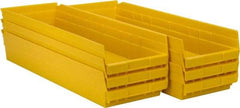 Akro-Mils - 23-5/8" Deep, Yellow Hopper Shelf Bin - 4" High x 8-3/8" Wide x 23-5/8" Long - Strong Tooling