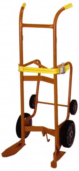 Wesco Industrial Products - 1,000 Lb Load Capacity, 55 Gal Drum Hand Truck - 23-3/4" Wide x 57-1/2" High, 4 Wheels - Strong Tooling