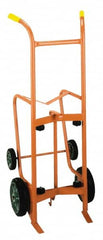 Wesco Industrial Products - 1,000 Lb Load Capacity, 55 Gal Drum Hand Truck - 24" Wide x 56" High, 4 Wheels - Strong Tooling