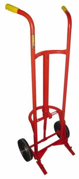 Wesco Industrial Products - 1,000 Lb Load Capacity, 55 Gal Drum Hand Truck - 23-3/4" Wide x 60" High, 2 Wheels - Strong Tooling