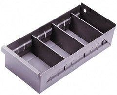 Durham - 11-3/4" Deep, Gray Steel Drawer Bin - 2-3/4" High x 5-3/8" Wide x 11-3/4" Long - Strong Tooling