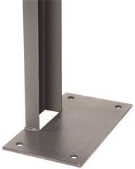 Folding Guard - 10 Ft. Tall Channel Post - Recommended at 15 Ft. Intervals, for Temporary Structures - Strong Tooling