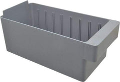 Quantum Storage - 11-5/8" Deep, Gray High-Impact Polystyrene Drawer Bin - 4-5/8" High x 5-9/16" Wide x 11-5/8" Long - Strong Tooling