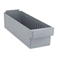 Quantum Storage - 17-5/8" Deep, Gray High-Impact Polystyrene Drawer Bin - 4-5/8" High x 5-9/16" Wide x 17-5/8" Long - Strong Tooling