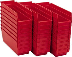 Akro-Mils - 11-5/8" Deep, Red Hopper Shelf Bin - 4" High x 4-1/8" Wide x 11-5/8" Long - Strong Tooling