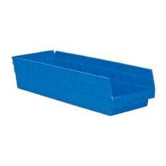 Akro-Mils - 17-7/8" Deep, Blue Hopper Shelf Bin - 4" High x 6-5/8" Wide x 17-7/8" Long - Strong Tooling