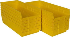 Akro-Mils - 17-7/8" Deep, Yellow Hopper Shelf Bin - 4" High x 8-3/8" Wide x 17-7/8" Long - Strong Tooling