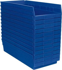 Akro-Mils - 17-7/8" Deep, Blue Hopper Shelf Bin - 4" High x 8-3/8" Wide x 17-7/8" Long - Strong Tooling