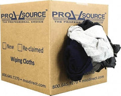 PRO-SOURCE - Reclaimed Poly/Cotton T-Shirt Rags - Assorted Colors, Polo, Low Lint, 5 Lbs. at 3 to 4 per Pound, Box - Strong Tooling