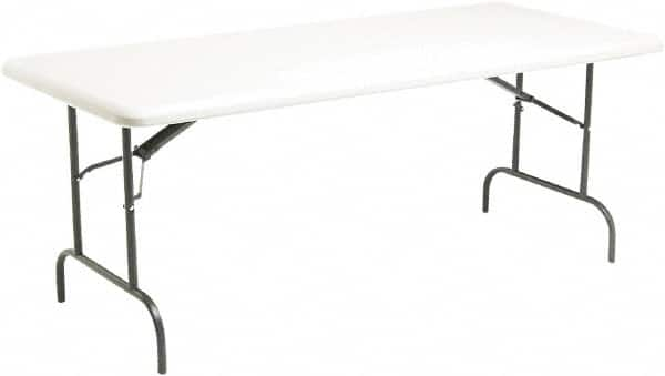 ICEBERG - 30" Long x 72" Wide x 29" High, Folding Table - Platinum - Strong Tooling