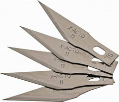 X-ACTO - 5 Piece Steel Hobby Blade - 1-19/32" OAL - Strong Tooling