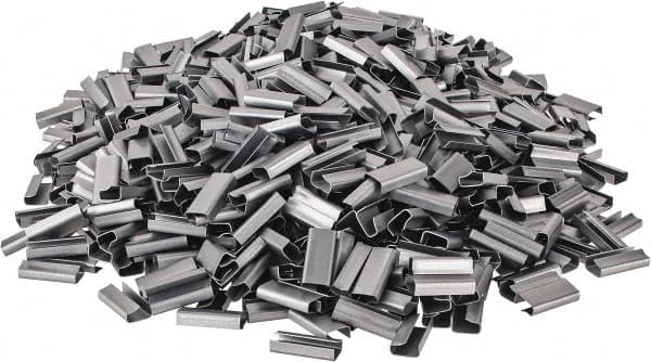 Made in USA - 1/2 Inch Wide, Metal Open Seal - 1,000 Piece - Strong Tooling