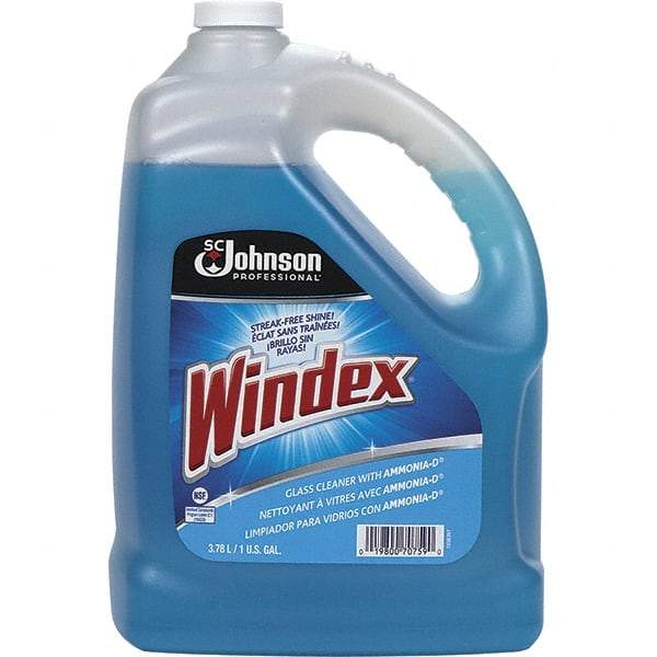 Windex - 1 Gal Bottle Ammonia Glass Cleaner - Use on Chrome, Hard Surfaces, Plexiglass, Stainless Steel - Strong Tooling