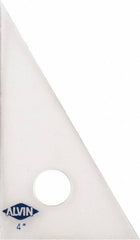 Alvin - 4 Inch Long, Styrene Plastic Triangles - Strong Tooling