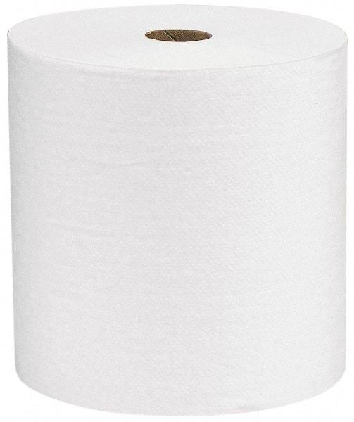 Kimberly-Clark Professional - Hard Roll of 1 Ply White Paper Towels - 8" Wide, 600' Roll Length - Strong Tooling