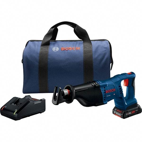 Bosch - Cordless Reciprocating Saws Voltage: 18.0 Battery Chemistry: Lithium-Ion - Strong Tooling