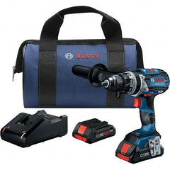 Bosch - 18 Volt 1/2" Keyless Chuck Cordless Hammer Drill - 0 to 31,500 BPM, 0 to 2,100 RPM, Reversible - Strong Tooling