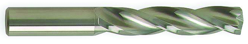 7.7mm Dia-Carbide HP 5XD Drill-150Â° Point-Bright - Strong Tooling