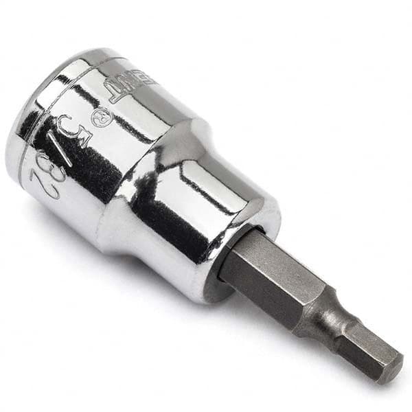 Hand Hex Bit Socket: 3/8″ Drive, 5/32″ Hex 1.9″ OAL, 1.35″ Bit Length