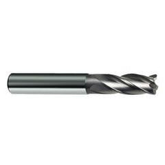 10mm Dia. x 72mm Overall Length 4-Flute Square End Solid Carbide SE End Mill-Round Shank-Center Cut-Uncoated - Strong Tooling
