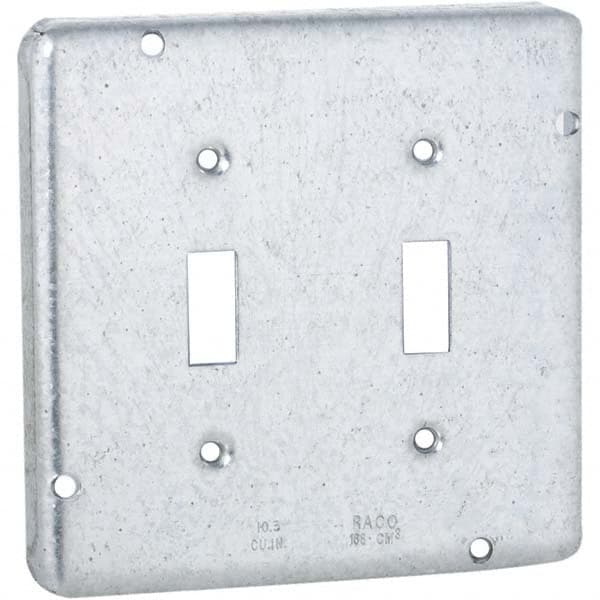 Hubbell-Raco - Steel Electrical Box Cover - Strong Tooling