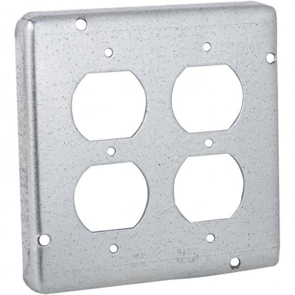 Hubbell-Raco - Steel Electrical Box Cover - Strong Tooling