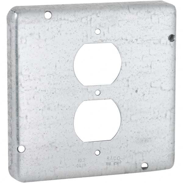 Hubbell-Raco - Steel Electrical Box Cover - Strong Tooling