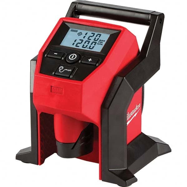 Milwaukee Tool - Tire Inflators Tool Type: Inflator Kit Power Source: M12 Rechargeable Battery - Strong Tooling