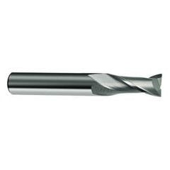 16mm Dia. x 92mm Overall Length 2-Flute Square End Solid Carbide SE End Mill-Round Shank-Center Cut-Uncoated - Strong Tooling