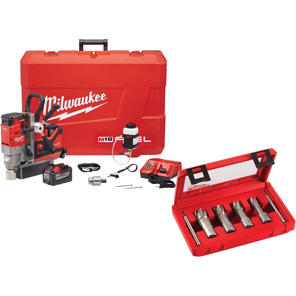 Milwaukee Tool - Portable Drill Presses Drill Type: Magnetic Chuck Size (Inch): 1-1/2 - Strong Tooling