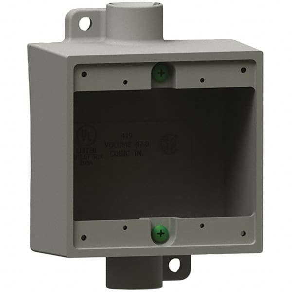 Hubbell Killark - Electrical Outlet Boxes & Switch Boxes Enclosure Type: Device Box Enclosure Shape: Square - Strong Tooling