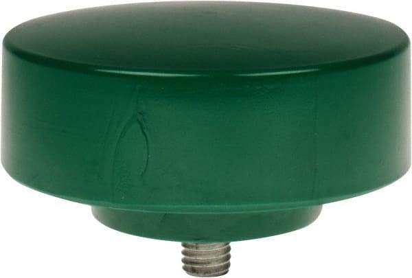 NUPLA - 4" Face Diam, Grade Tough, Green Hammer Replacement Tip - 18 oz Head, Plastic - Strong Tooling