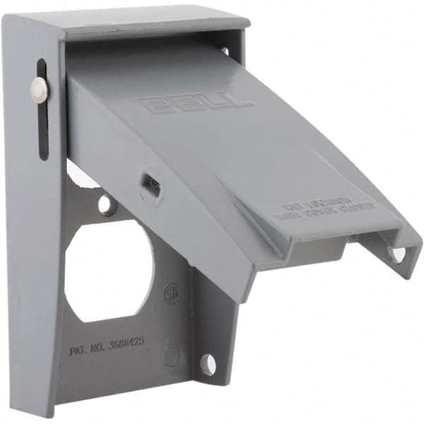 Hubbell-Raco - Weatherproof Box Covers Cover Shape: Rectangle Number of Holes in Outlet: 2 - Strong Tooling