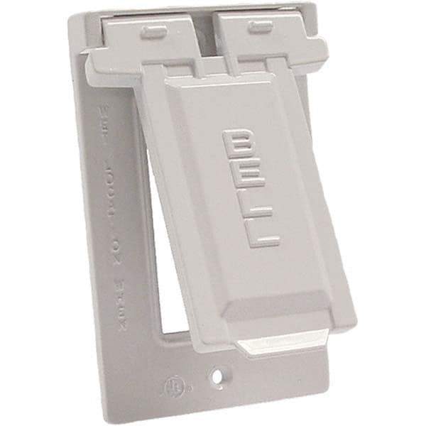 Hubbell-Raco - Weatherproof Box Covers Cover Shape: Rectangle Number of Holes in Outlet: 1 - Strong Tooling