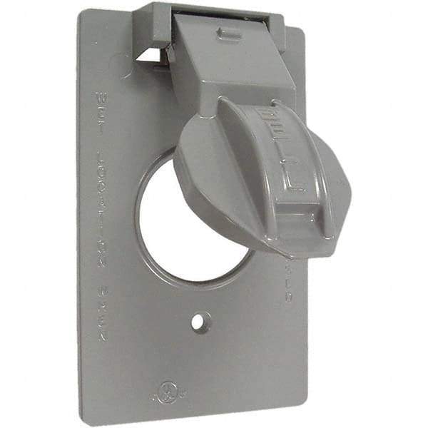 Hubbell-Raco - Weatherproof Box Covers Cover Shape: Rectangle Number of Holes in Outlet: 1 - Strong Tooling