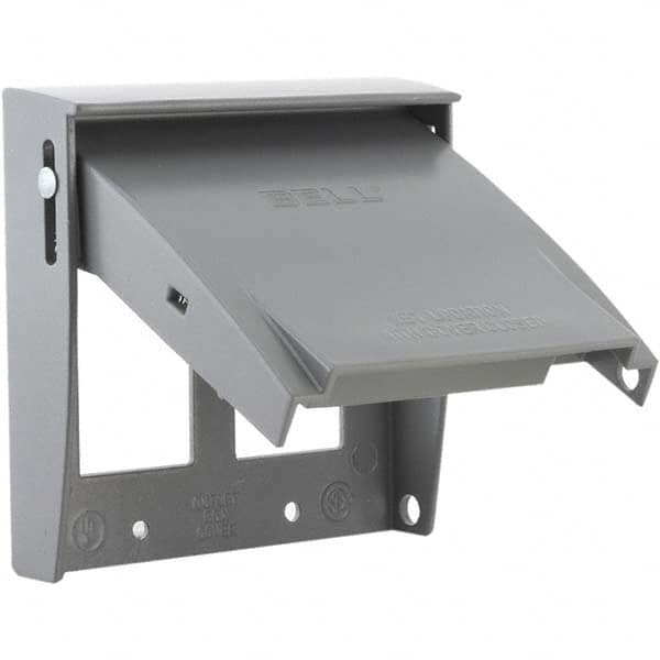 Hubbell-Raco - Weatherproof Box Covers Cover Shape: Rectangle Number of Holes in Outlet: 2 - Strong Tooling