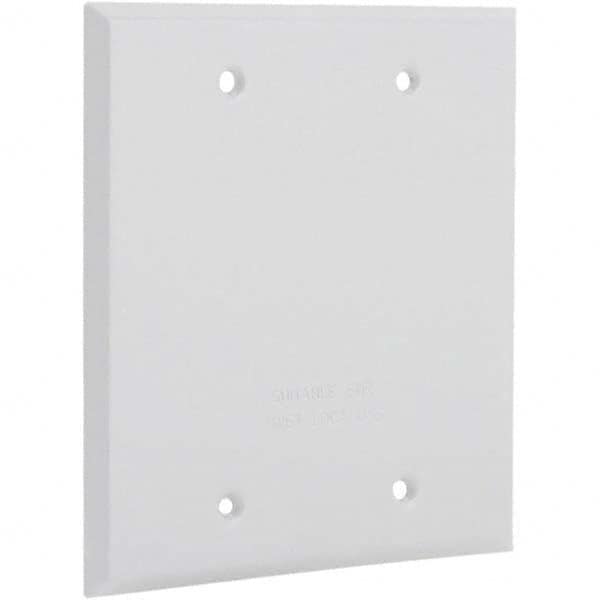 Hubbell-Raco - Weatherproof Box Covers Cover Shape: Rectangle Number of Holes in Outlet: 0 - Strong Tooling