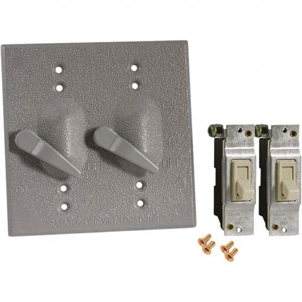 Hubbell-Raco - Weatherproof Box Covers Cover Shape: Rectangle Number of Holes in Outlet: 2 - Strong Tooling