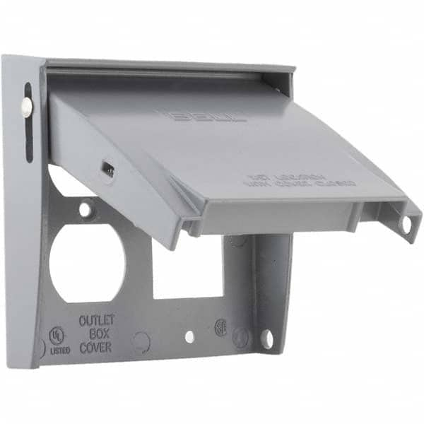 Hubbell-Raco - Weatherproof Box Covers Cover Shape: Rectangle Number of Holes in Outlet: 3 - Strong Tooling