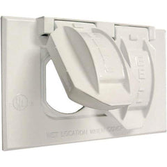 Hubbell-Raco - Weatherproof Box Covers Cover Shape: Rectangle Number of Holes in Outlet: 2 - Strong Tooling