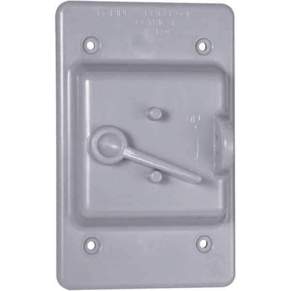 Hubbell-Raco - Weatherproof Box Covers Cover Shape: Rectangle Number of Holes in Outlet: 1 - Strong Tooling