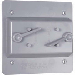 Hubbell-Raco - Weatherproof Box Covers Cover Shape: Rectangle Number of Holes in Outlet: 2 - Strong Tooling