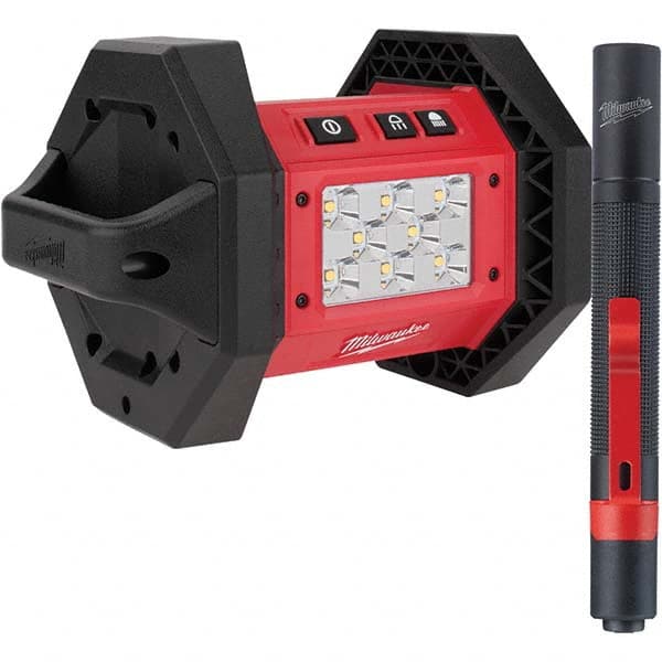 Milwaukee Tool - Cordless Work Lights Voltage: 18 Run Time: 3 hrs. - Strong Tooling