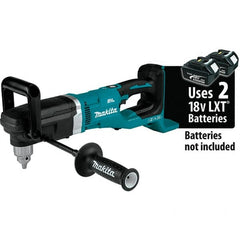 Makita - 36 Volt 1/2" Chuck Right Angle Handle Cordless Drill - 0-1400 RPM, Reversible, Lithium-Ion Batteries Not Included - Strong Tooling