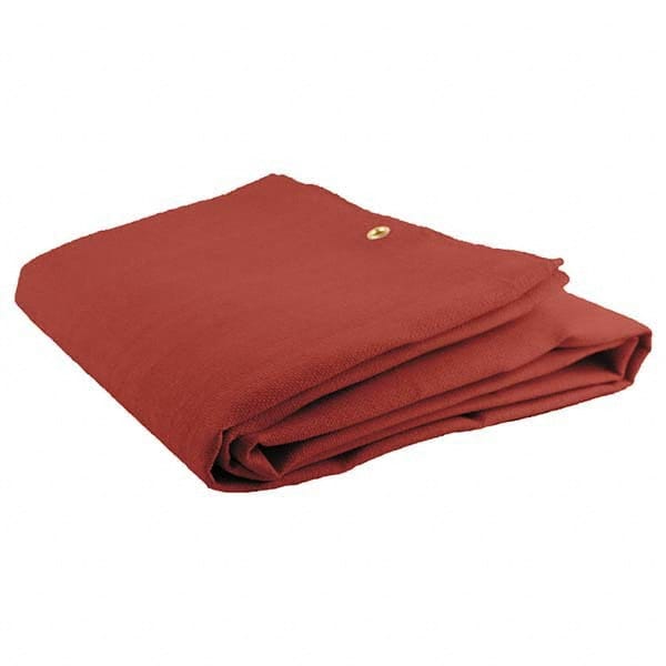 Welding Blankets, Curtains & Rolls; Type: Welding Blanket; Material: Fiberglass; Silicone; Width (Feet): 6.00; Material Weight (oz/sq. yd.): 32; Color: Red; Grommet: Yes; Thickness: 0.0400; Maximum Heat Temperature (F): 500; Constant Maximum Temperature F