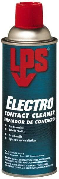 LPS - 14 Ounce Aerosol Contact Cleaner - 22 kV Dielectric Strength, Nonflammable, Plastic Safe - Strong Tooling