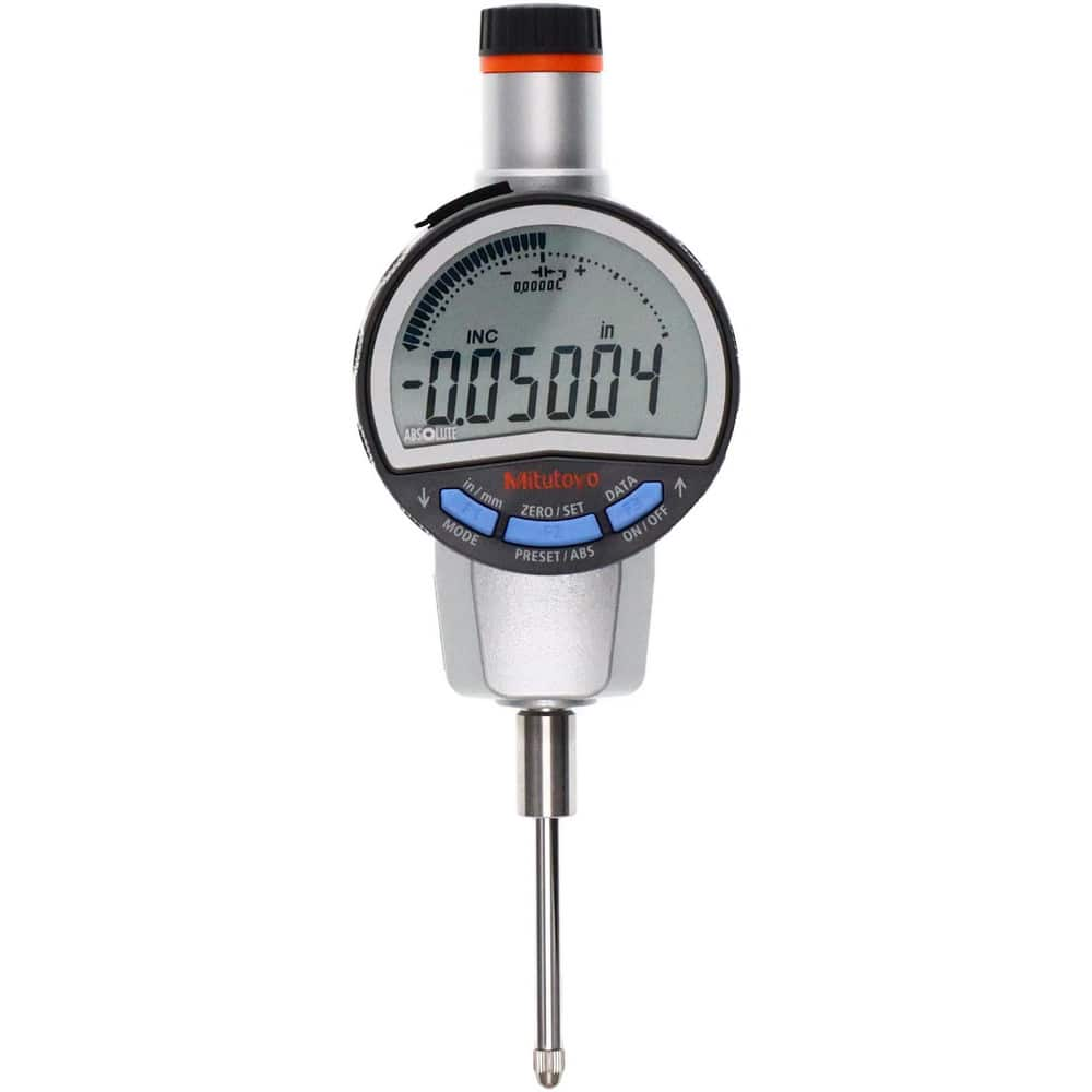 Electronic Drop Indicators; Back Type: Flat; Connection Type: Straight; Display Type: LCD; Accuracy (Decimal Inch): .0001″; Calibrated: No; Measuring Force (N): 1.5; Minimum Measurement (mm): 0.00; Maximum Measurement (mm): 25.40; Maximum Measurement (Dec